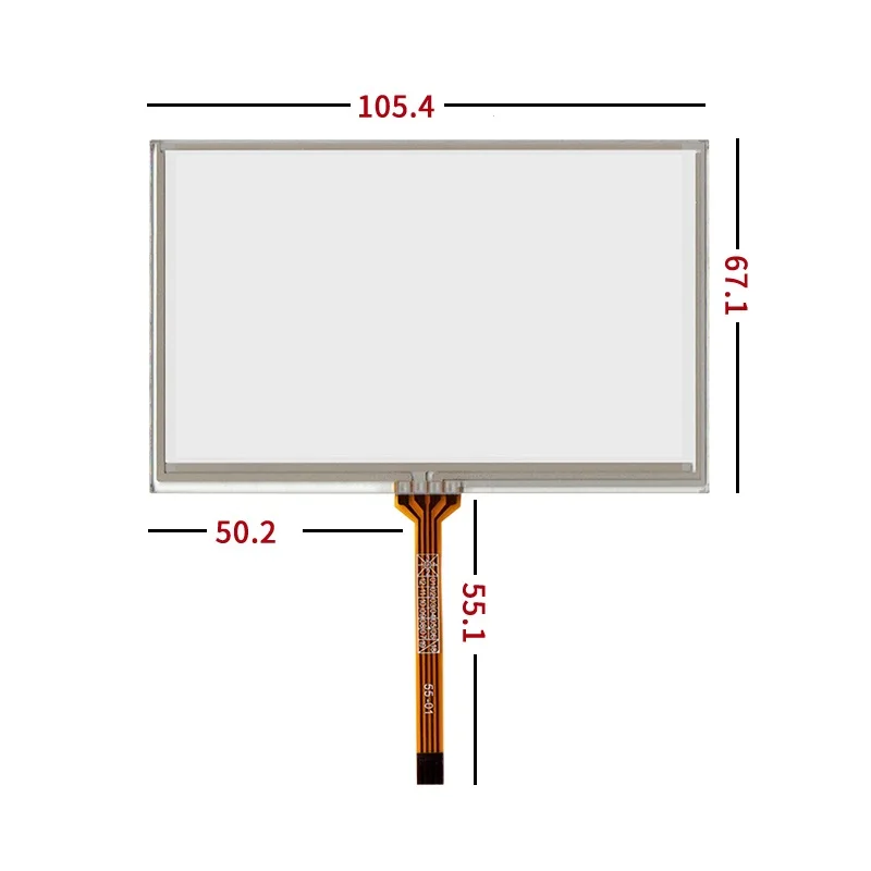 

New 4.3-inch touch screen 105*67MM 105.4* 67.1mm