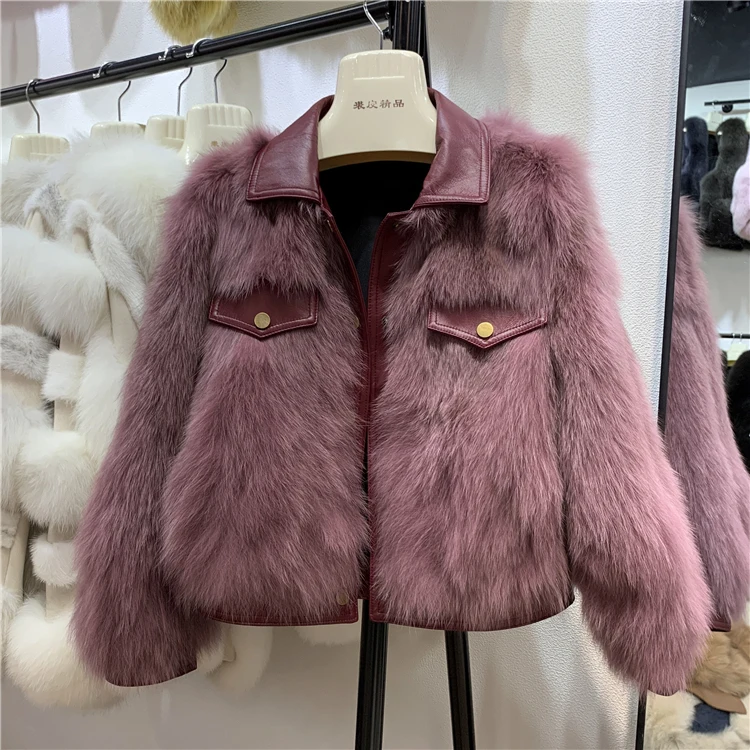 Новые Натуральные меховые куртки женские пальто из натуральной кожи | Женская