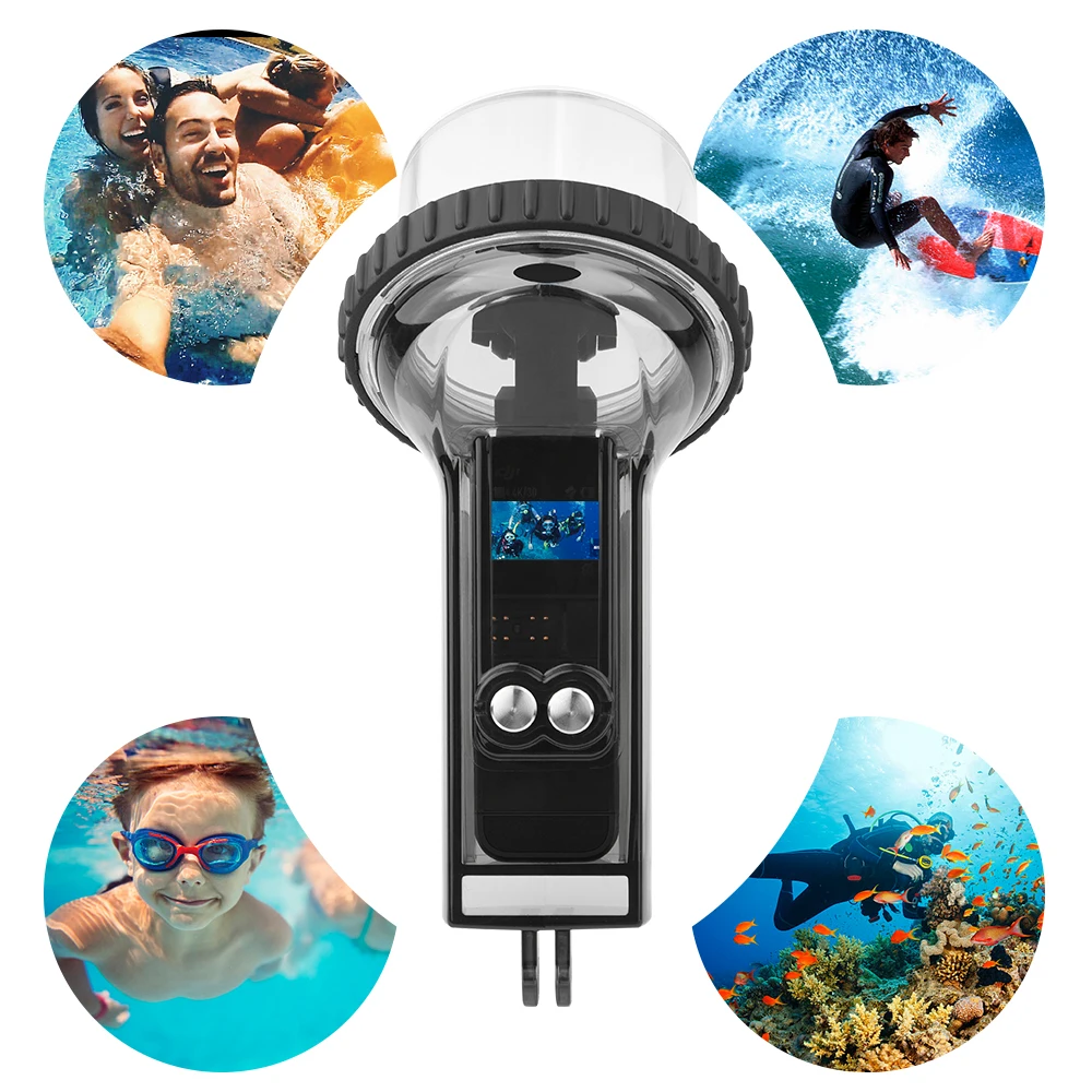 Waterproof Case For DJI Pocket 2 Supports Water Resistance At Depths Of Up To 60M Anti-Fog Lens For Surfing Dicing Rainy Days