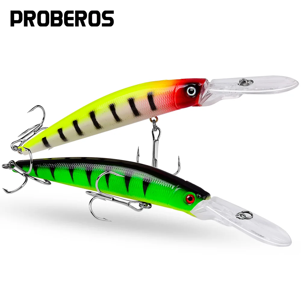 

PROBEROS 1 шт. плавающие рыболовные приманки 14,5 см, 15,5 г, искусственная жесткая приманка для ловли щуки