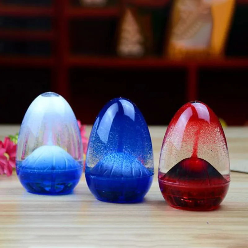 Яйцевидные вулканические жидкие часы масляные песочные таймер песочное стекло