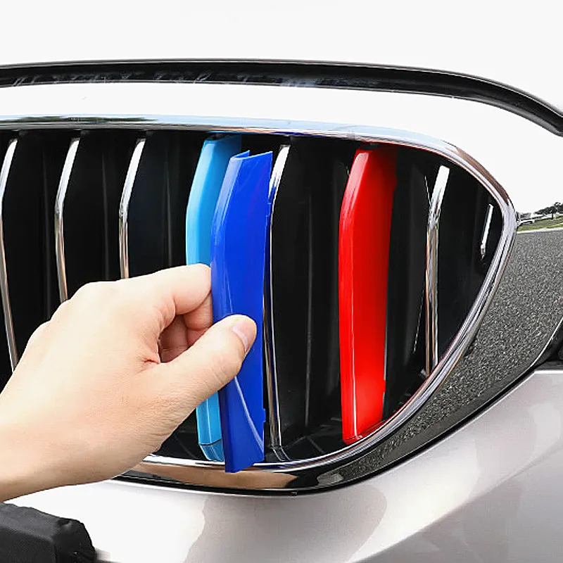 3D Автомобильные Передние решетки отделка спортивные полосы чехол для BMW F20 F21 E87 F45