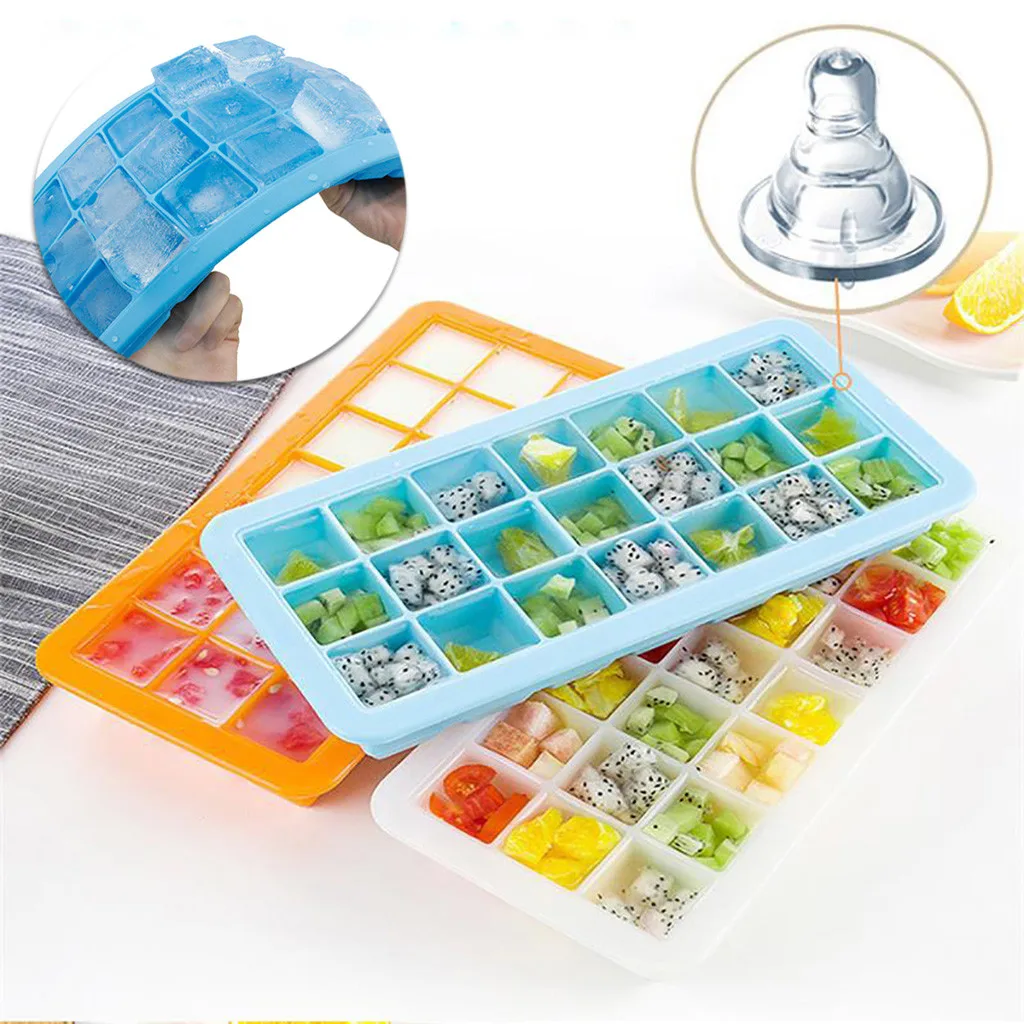 1 шт. форма для кубика льда квадратная 21 ячейка силиконовый лоток фруктовый кубик