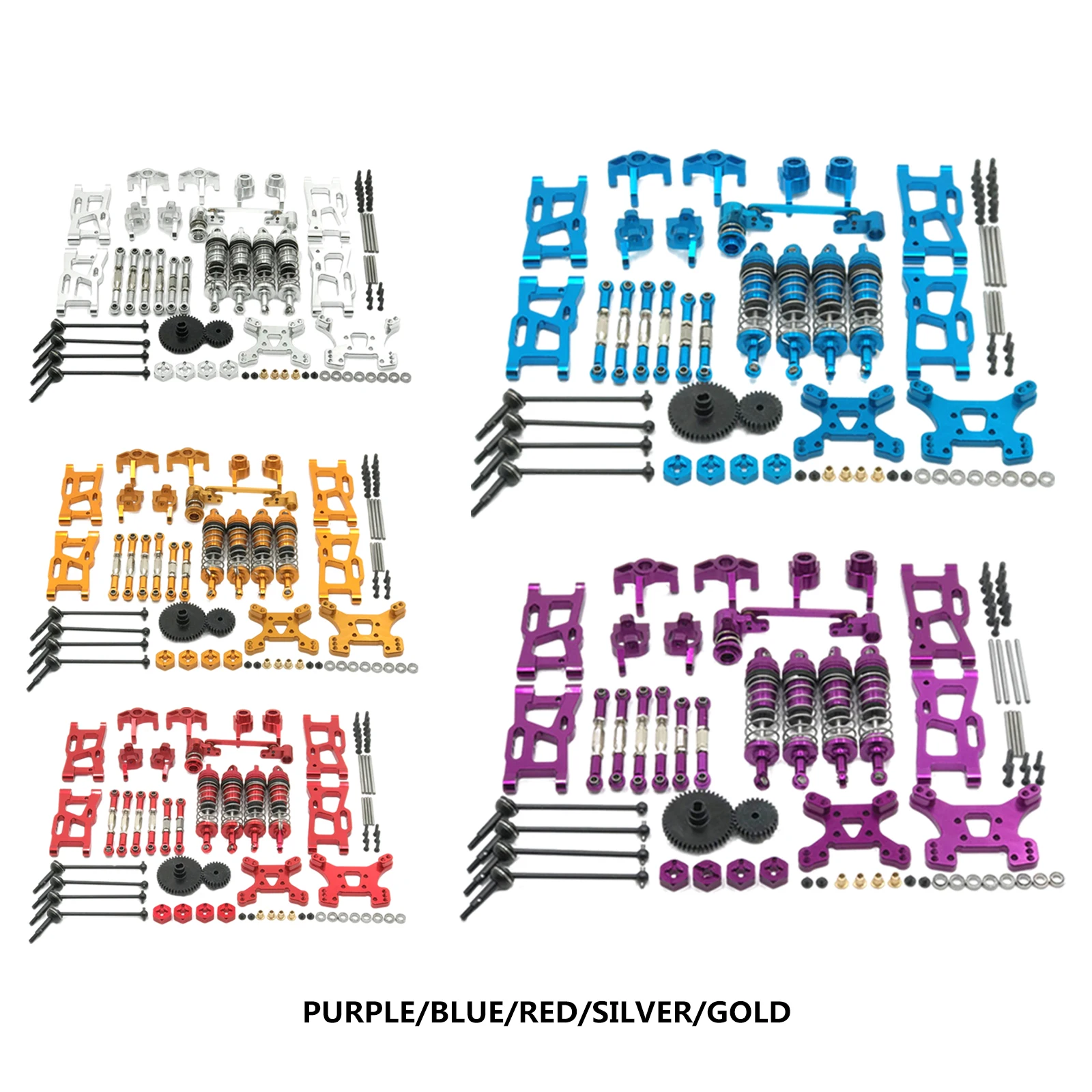 

1/12 RC Car Spare Parts,Complete Set,Metal Upgrade Parts for WLtoys 144001 124019