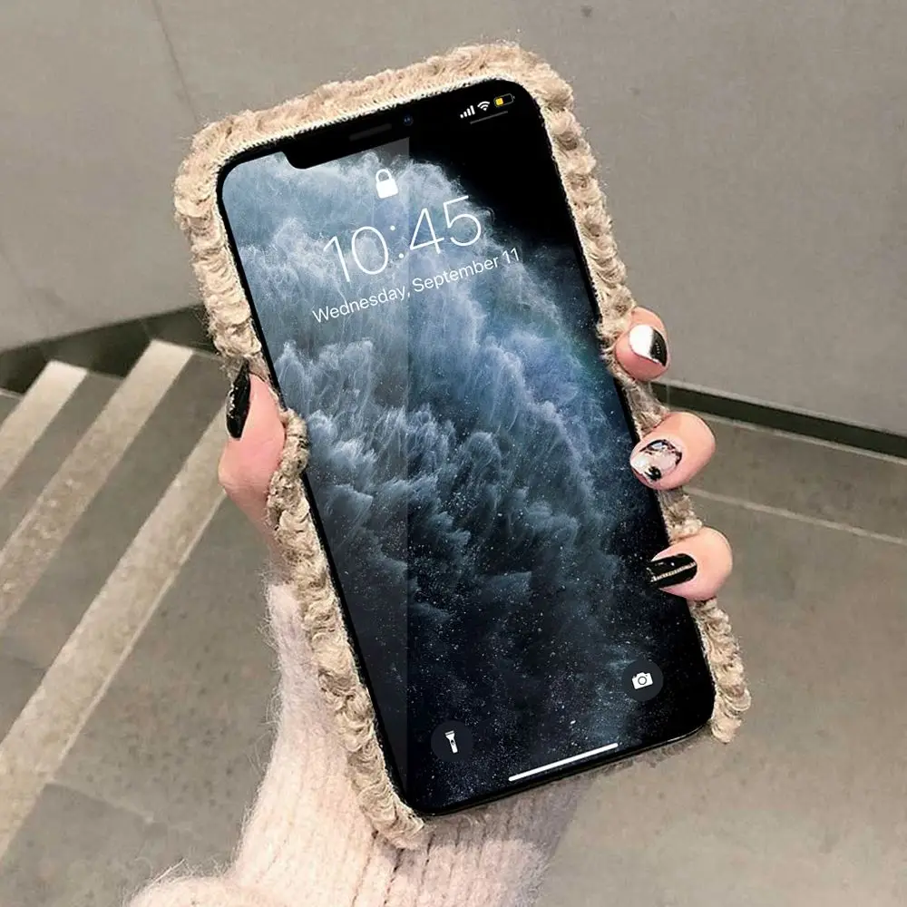 LLZ.COQUE зимний пушистый чехол для телефона с собакой IPhone X XS XR 11 Pro Max 7 8 6 6s Plus Squishy