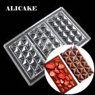3D Алмазные формы для шоколада, поликарбонатные формы для шоколада, форма-лоток для выпечки, инструменты для форма для выпечки кондитерских изделий, Прямая поставка