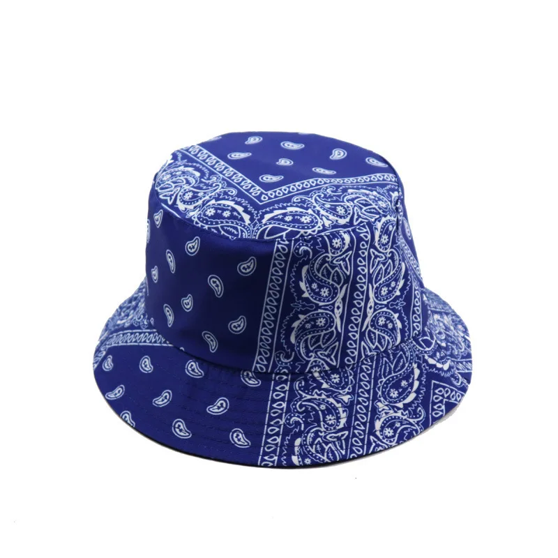 

Summer Cashew Flowers Cotton Bucket Hats for Men Women Hip Hop Outdoor Fisherman Hat Fishing Caps