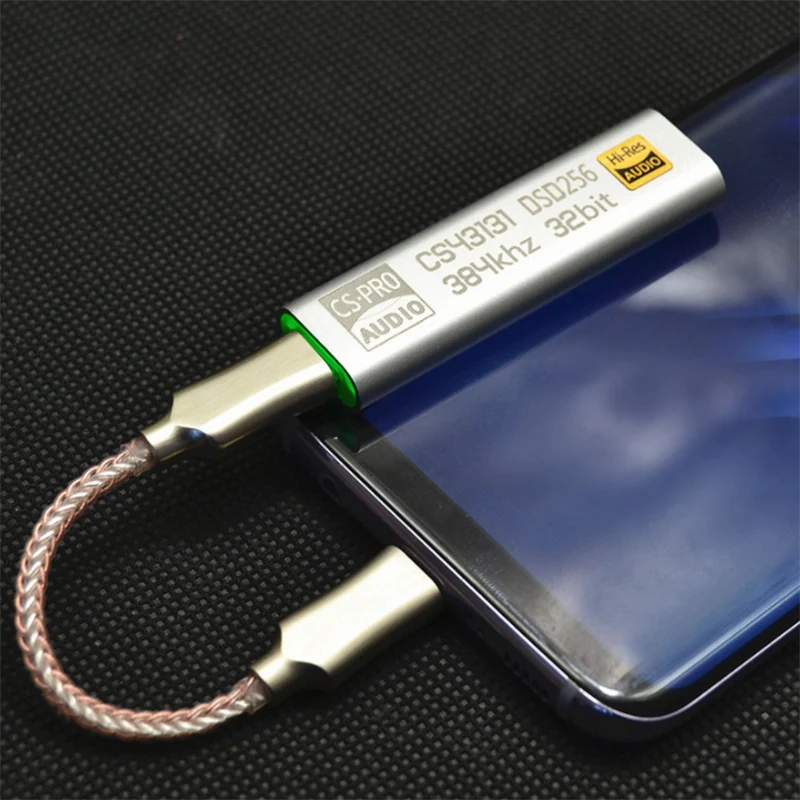 Новый-TYPE C до 3 5 мм DSD256 для iPhone и Android усилитель наушников адаптер DAC Портативный USB