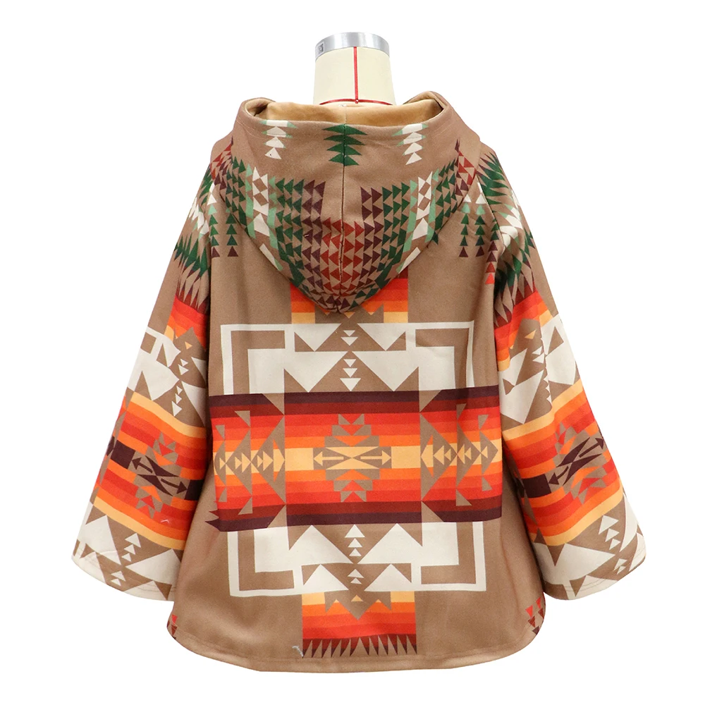 

New Women Fashion Autumn Winter Hooded Trench Coat Long Sleeve Pockets Jacket Casual Loose Outerwear Windbreaker