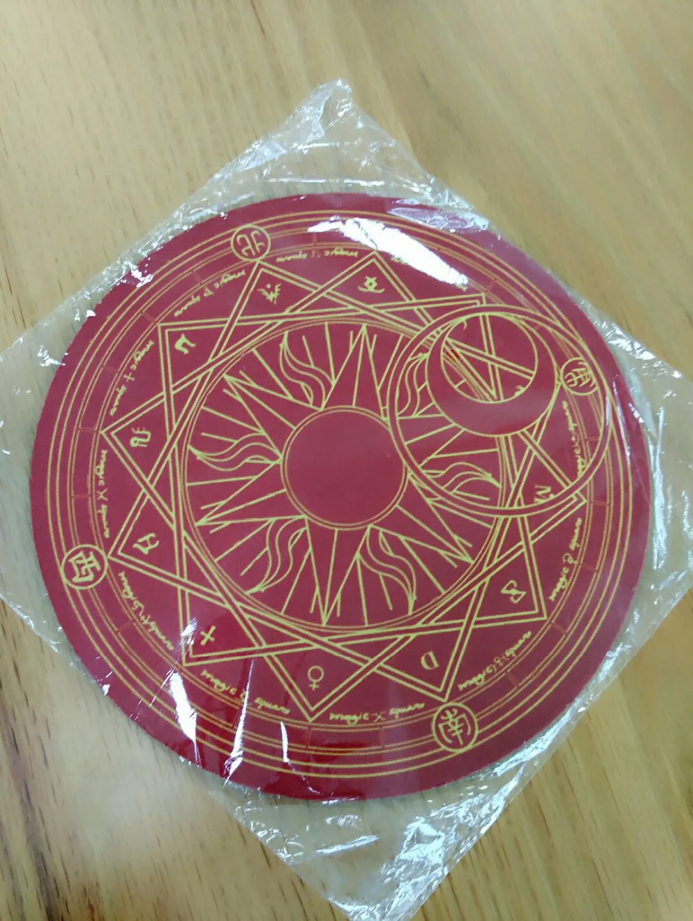 

2style Anime Card Captor Sakura Figure Kinomoto Sakura Star The Clow Action Figure Magic Array Printed Rubber Round Mouse Mad