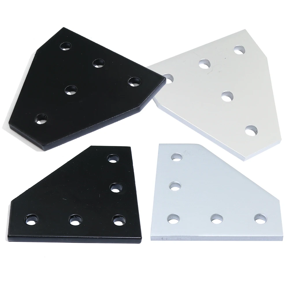

1 Piece 5 Holes 90 Degree 2020 3030 Series Joint Board Plate Corner Angle Bracket for 20S 30S Aluminum Extrusion Profile