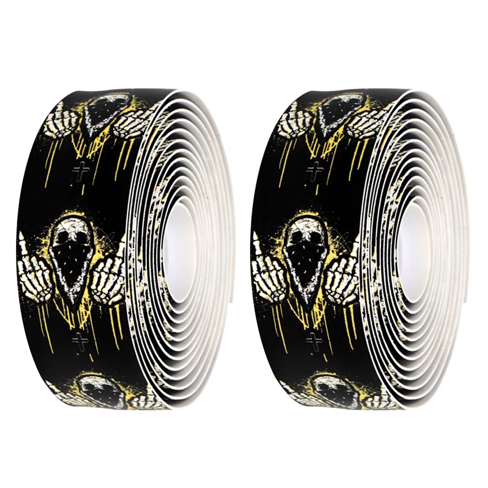 

2 Rolls Bike Handlebar Tape Non-slip Handle Warps With End Plugs EVA Shock Absorption Handle Bar Tape Cycling Dependable
