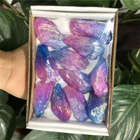 600 750g crystals stones colorful angel flame aura quartz minerals gemstones for collection diy jewelry material gift