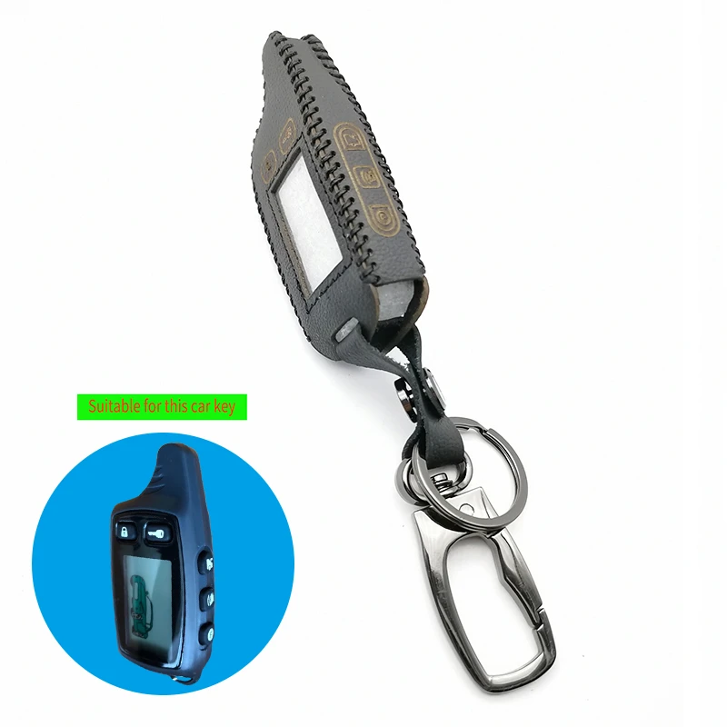 Кожаный чехол для ключей Tomahawk TW9010 держатель двухсторонней автомобильной