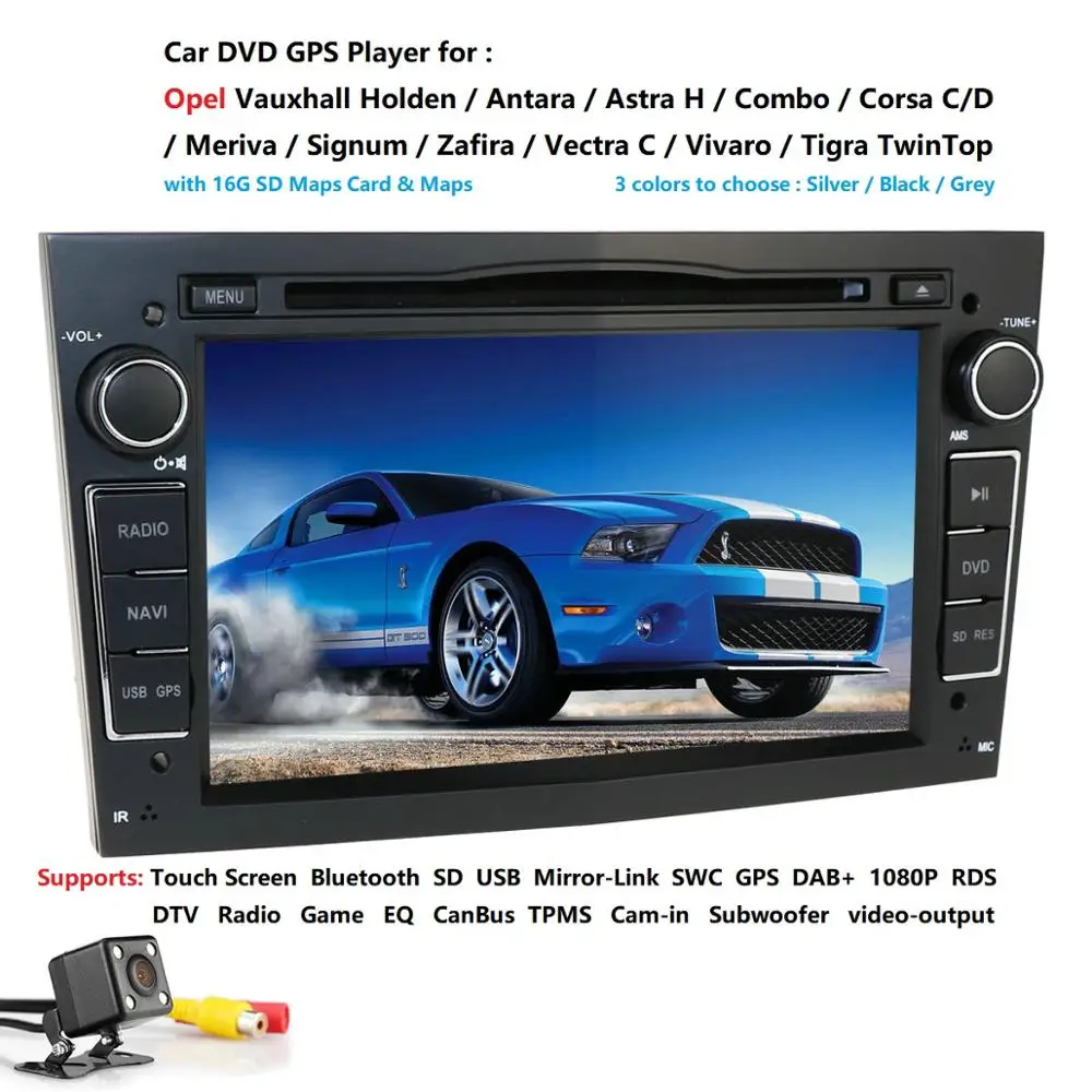 " 2 din автомобильный DVD стерео для Vauxhall Opel Astra H G Vectra Antara Zafira Corsa gps Navi Радио рулевое колесо камера заднего вида