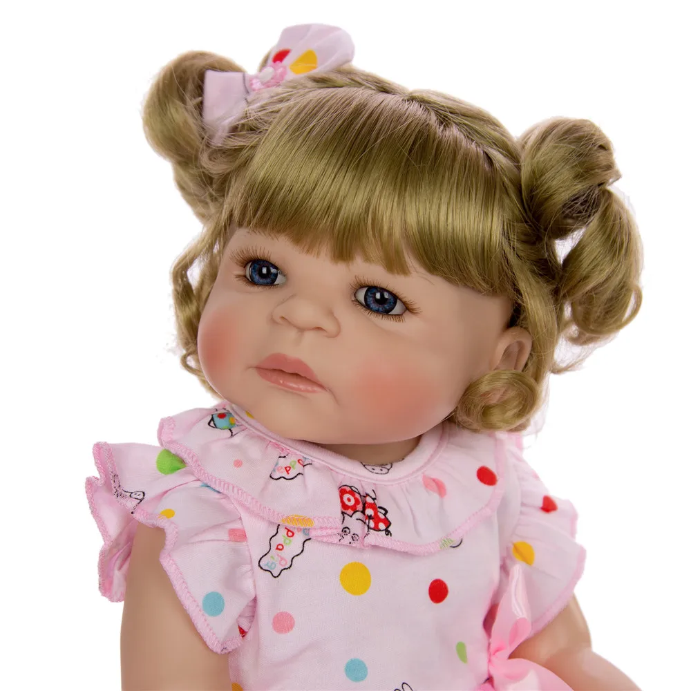 

Bebes reborn lol doll toys 22inch 55cm full silicone body reborn baby girl doll toys gift