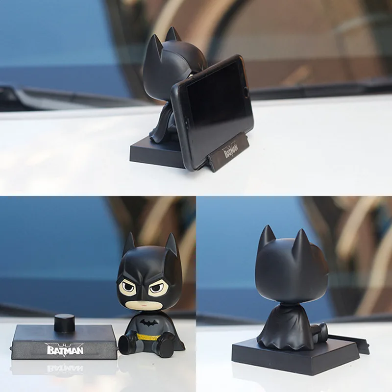many style bat man figure shaking head doll office desktop car decoration bobble heads toys doll mobile phone bracket gifts free global shipping