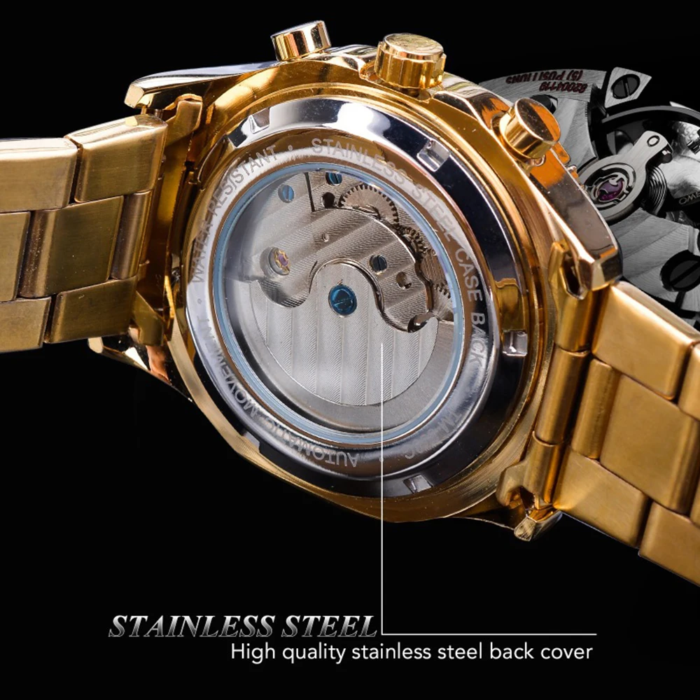 Мужские автоматические механические часы лучший бренд класса люкс Fywheel наручные