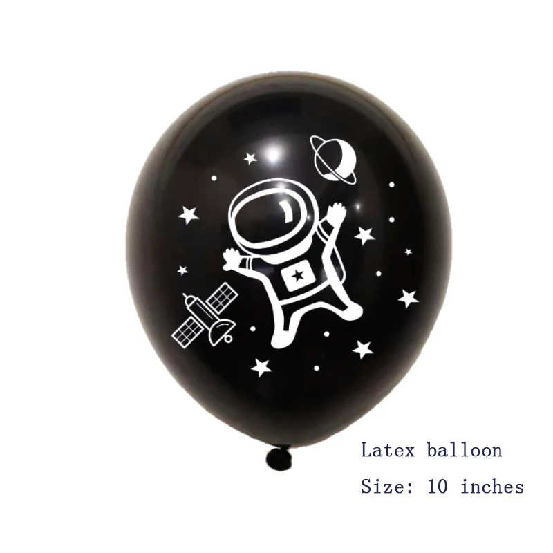 balloon 10pcs Милые вечерние столовые приборы с космическим пространством, салфетки с флагом и воздушным шаром для космонавта, праздничные принадлежности для дня рождения, декорации с планетами - Цвет: balloon 10pcs