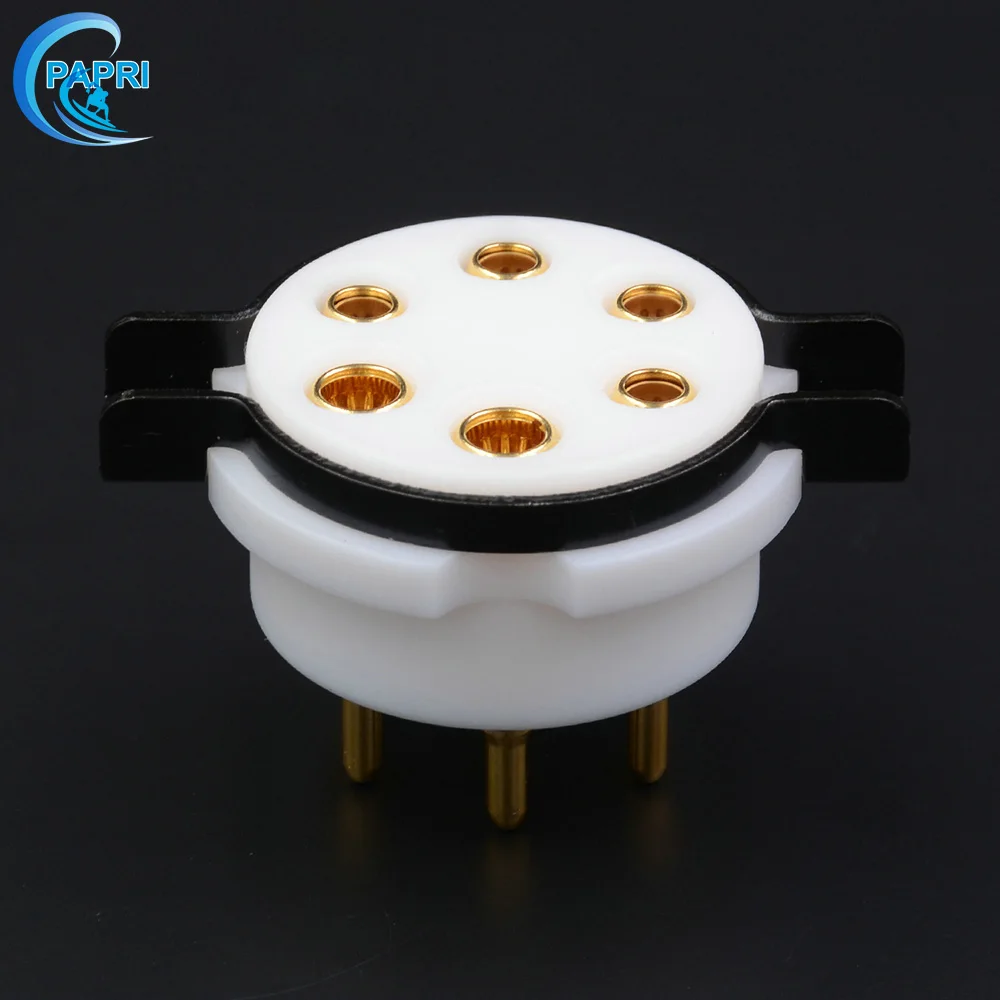 PAPRI EIZZ 6Pin PTFE позолоченная латунная ШТЫРЬКОВАЯ трубка HIFI DIY для усилитель звуковой