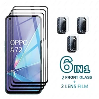 tempered glass on for oppo a72 screen protectors protective glass for oppo a 72 72a 6 5 cph2067 camera lens phone safety film