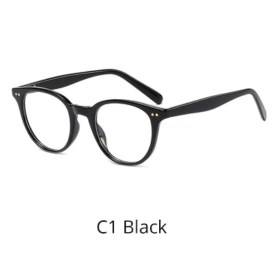 C1 Black Ralferty, высокое качество, женские очки, оправа, Ретро стиль, трендовые женские очки, оправа без диоптрий, очки, F95188 - Цвет оправы: C1 Black