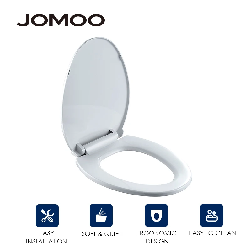 

JOMOO Soft Slow-Close Toilet Seat Cover Thickened U-shape/V-shape Seat Cover Anti-break Weigh-bear Cover