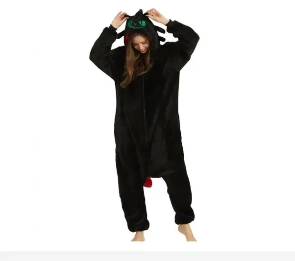 HKSNG взрослый Единорог комбинезоны Кигуруми Пижама Костюм Дракона мультфильм