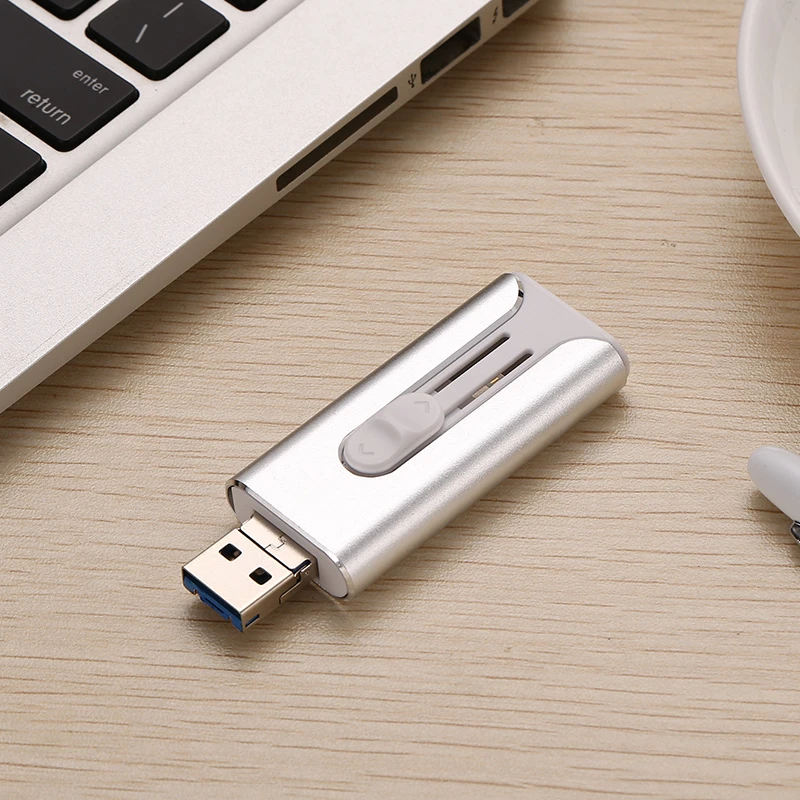 3 в 1 USB 3,0 флеш-накопитель для iPhone/Android type B Usb ключ OTG флеш-накопитель 256 ГБ 128 Гб 64 ГБ 32 ГБ 16 ГБ мини-накопитель USB 3,0