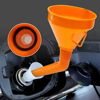 car auto funnel gasoline oil fuel petrol diesel liquid washer fluid change fill transfer universal collapsible w filter