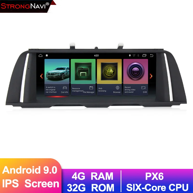6 ядерный Android 9 0 автомобильный dvd-плеер gps навигация для BMW 5 серии F10/F11/520 2011-2016 4G ram