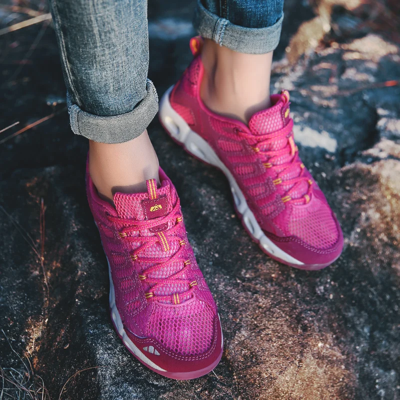 

Spring Summer Women's Sneakers Breathable Mesh Woman Running Shoes Lace Up Female Sports Fitness Outdoor Jogging Footwear 38 39