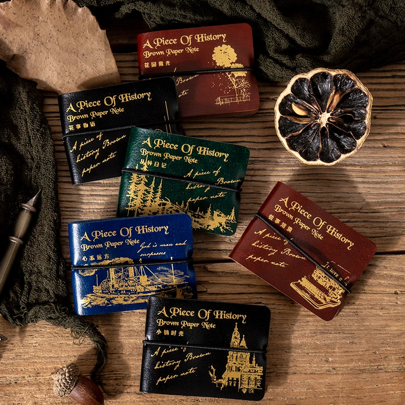 Yoofun 50 листов блокнот для записей материал Бумажная книга с кожаным обложкой