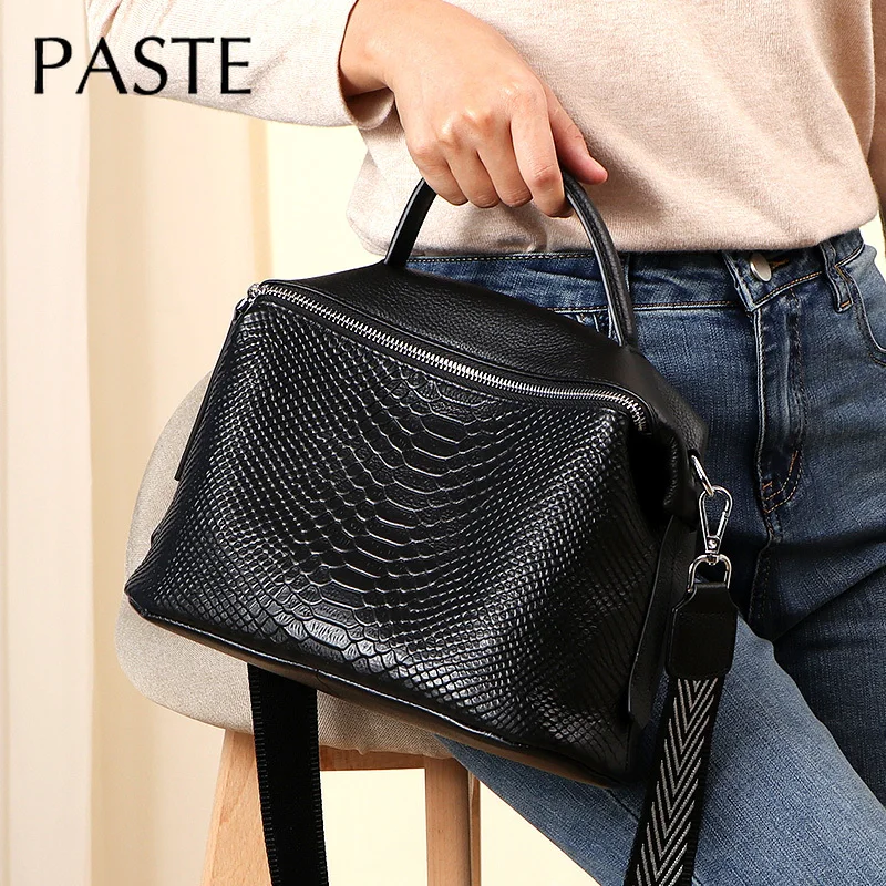 2019 шикарные ретро сумки с крокодиловым узором из воловьей кожи женские известных