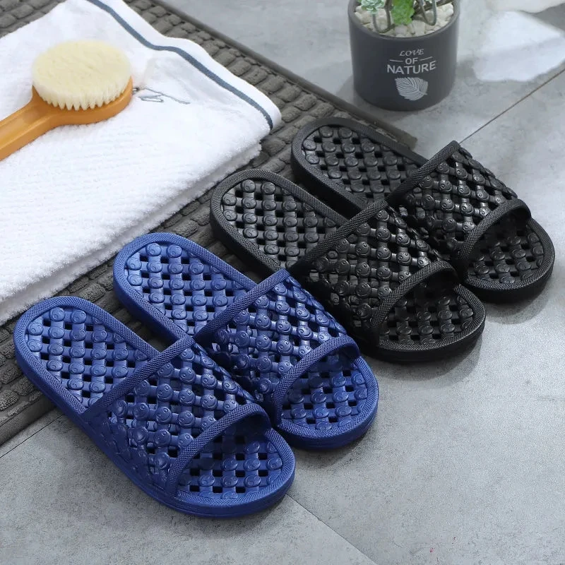 Bathroom Quick-drying Slipper for Women Spring Fall Indoor Home Hollow Shoes Flips Unisex Couple House Bathroom Hollow Slippers