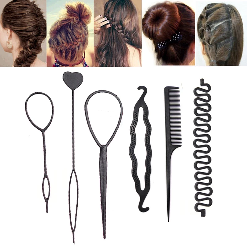 

Hair Accessories Kit Magic Hair Styling Tools Hairpins Hairdisk Braiding Twist Hair Clips Meatball Women Hairdress Braid Tool