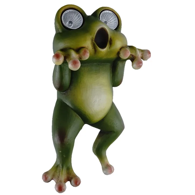 

Decor Accesories For Home Garden Statues And Sculptures Figurines For Interior House Room Ornaments Resin Frog Solar Light Craft