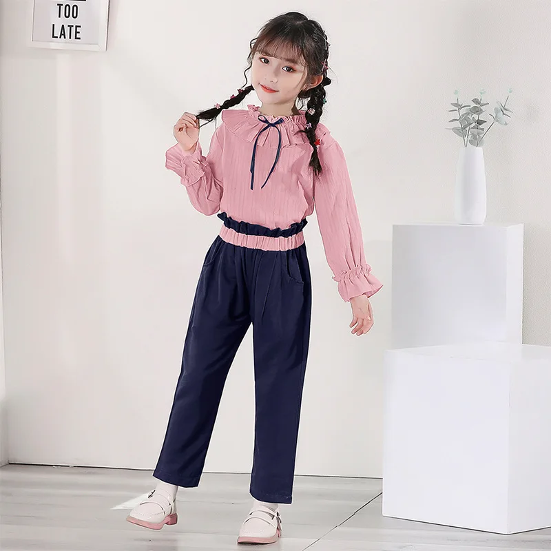 

Осеннее платье для девочек, новинка 2020, осенняя Корейская версия повседневной модной детской одежды в Корейском стиле с длинными рукавами