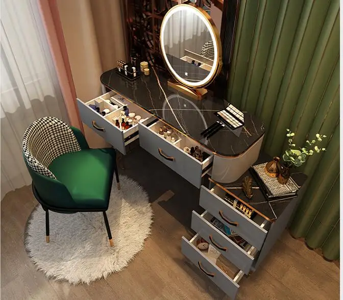 

dresser Nordic makeup table storage cabinet integrated
