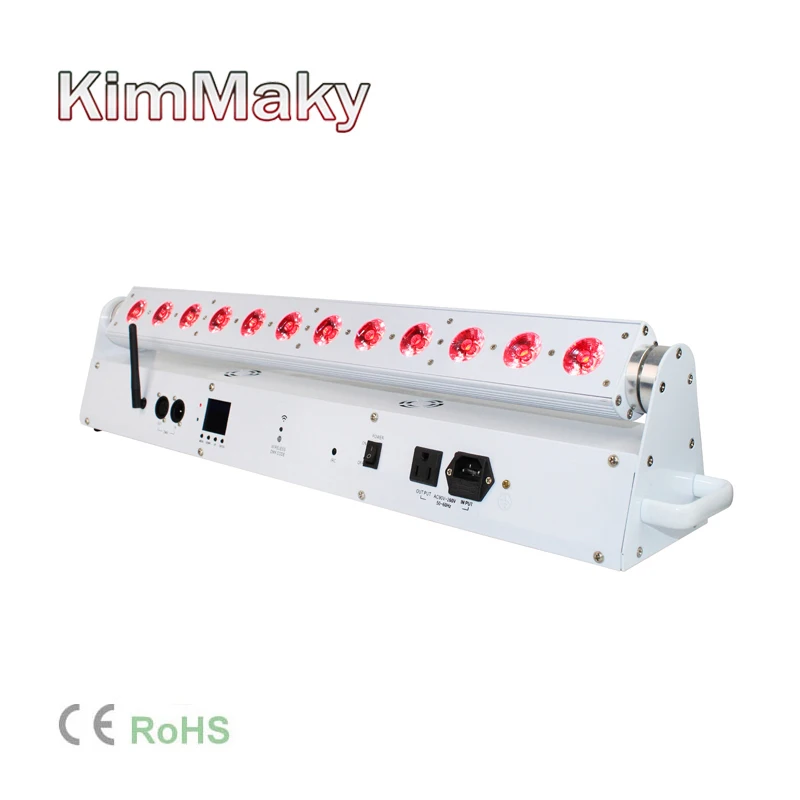 Светодиодное освещение Maky DJ 12*18 Вт RGBWA + УФ светодиодная панель Uplights 6 в 1
