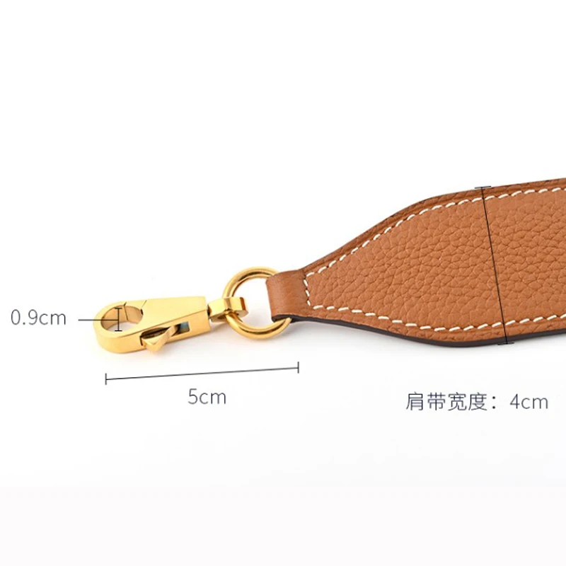 Custom Kelly Bag Shoulder Strap Bag Strap Vegetable Tanned Cowhide Togo Lychee Pattern Diagonal Shoulder Bag Strap