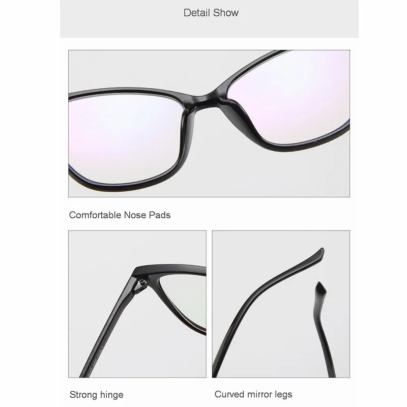 Женские оправы кошачий глаз Ретро стиль женская оправа прозрачные линзы для