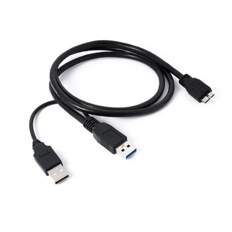 С USB кабель питания y-образный двойной соединитель линия для портативный жесткий