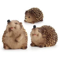 realistic hedgehog miniature figurines animals action figure hedgehogs model cognitive educational dollhouse toys for kids