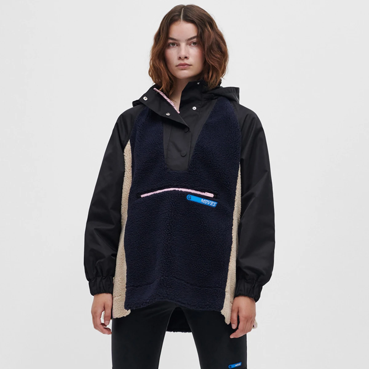 

Patchwork Hooded Sweatshirt Women Autumn Winter Clothing 2021 Fashion Oversized Sweatshirts Femme Hoodies Vintage