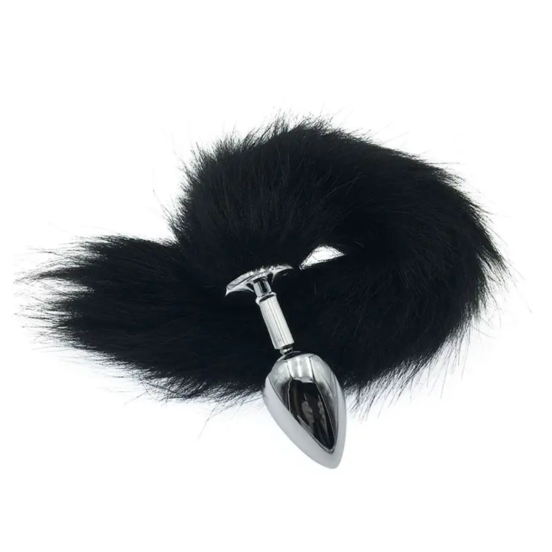 Эротический сплав Анальная пробка искусственный плюшевый хвост Стимуляция