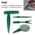 Сеялка для семян растений, многофункциональный садовый дозатор семян, 5 пилок, 1 комплект