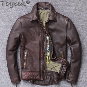 2020; Сезон весна-осень; 100% натуральная кожаная куртка для мужчин из натуральной коровьей кожи, мужской жакет уличная Moto байкерские куртки бомберы 1934