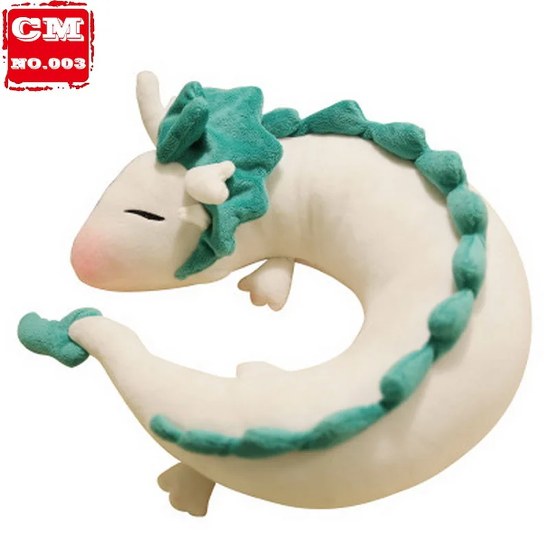 

Fashion Cartoon Dragon Anime Miyazaki Hayao Spirited Away Haku Cute U Shape Doll Plush Toys Pillow dolls gift for Children&Kids