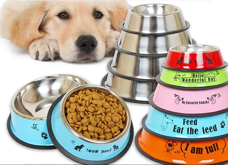 Миски из нержавеющей стали для собак и кошек зеркальная миска детской еды щенков